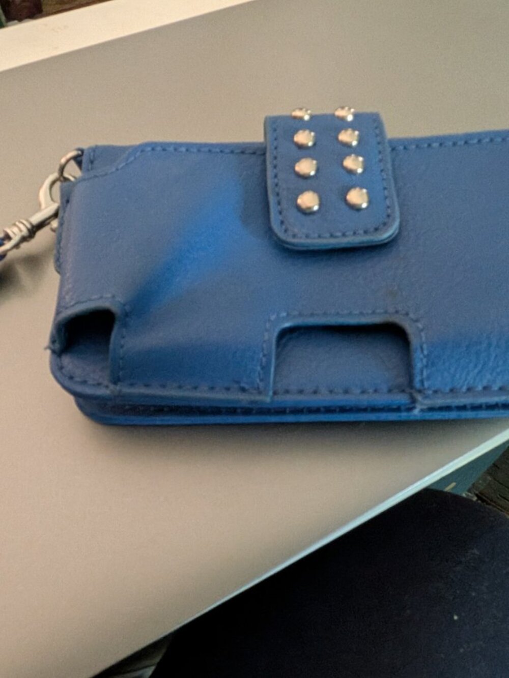 NWOT New Royal Blue Studded Wallet / Wristlet